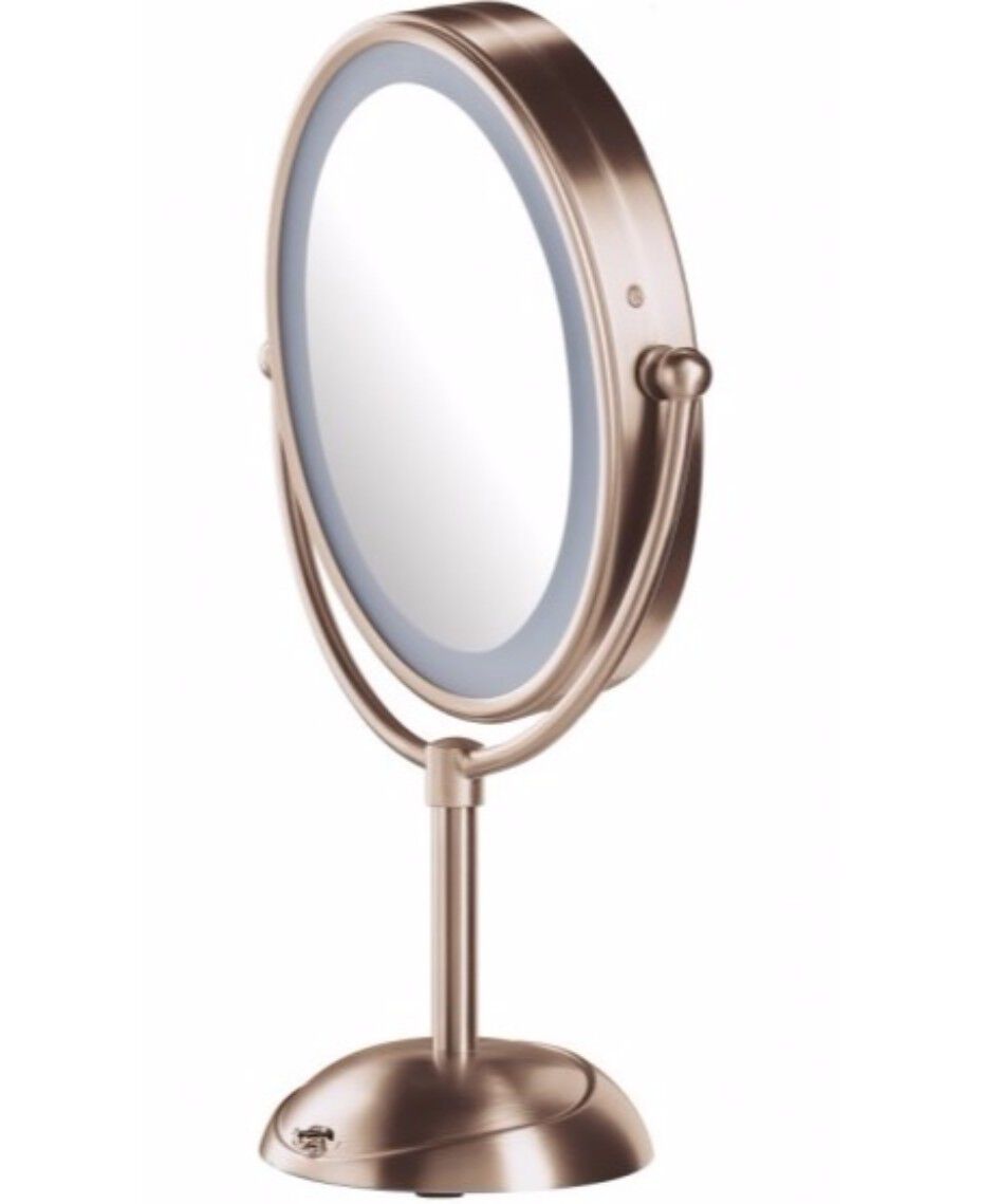 Conair Reflections Led Lighted Mirror Rose Gold Shaver Shop